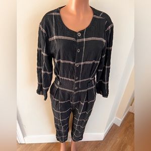 FREE PEOPLE plaid jumpsuit